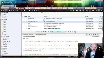 quickFilters Intro: Thunderbird filter in 3 clicks