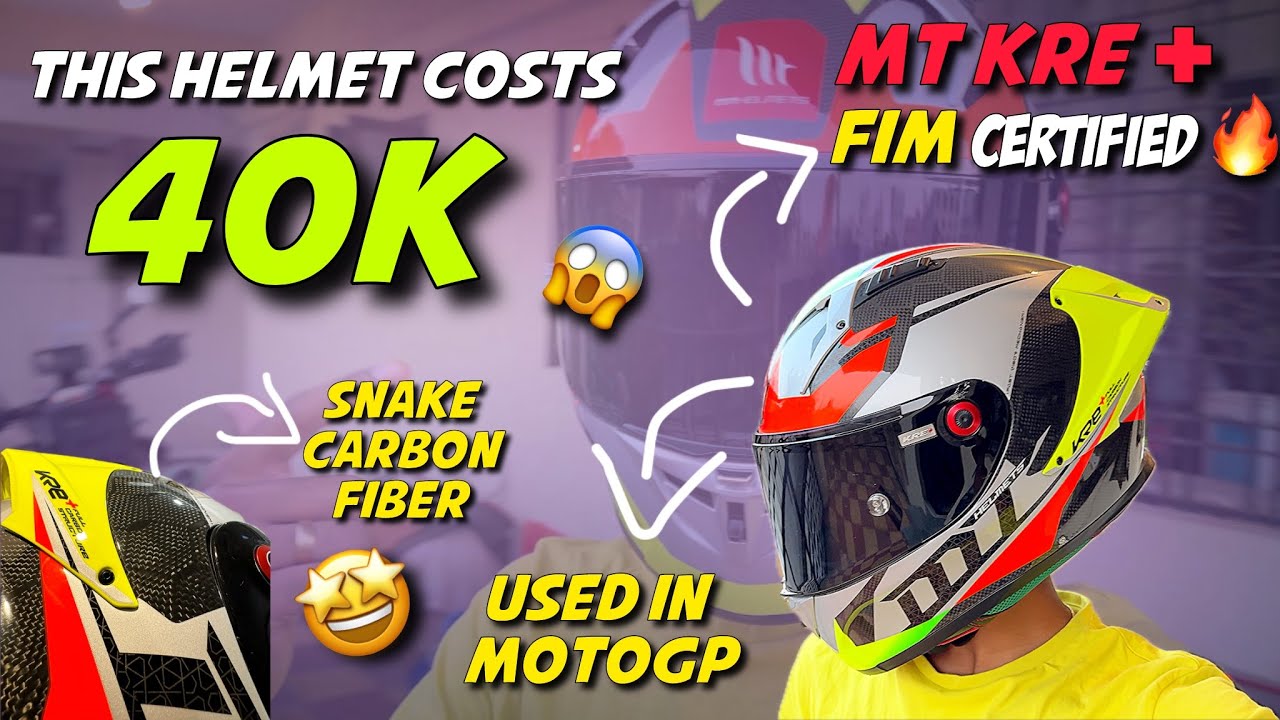 40K FOR A RACING HELMET 😱? MT KRE+ USED IN MOTOGP SNAKE CARBON