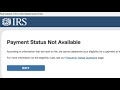 IRS "GET PAYMENT NOW" ERROR + WHEN U WILL GET YOUR MONEY!