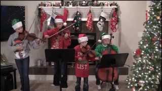 Merry Christmas Quartet 2014: Noah-12,Stella-11,Nathan-9,Liam-7