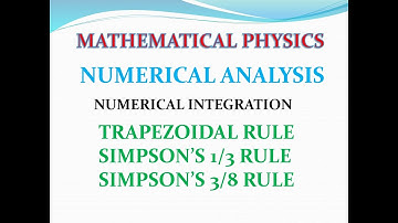 Chapter -21- Numerical Integration Trapezoidal Rule, Simpson