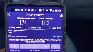 Really fast speeds with Verizon with network deprioritized