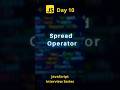 Stop Copying Arrays Like This ❌ Use Spread Operator 🚀 #JavaScript #SpreadOperator #CodingShorts