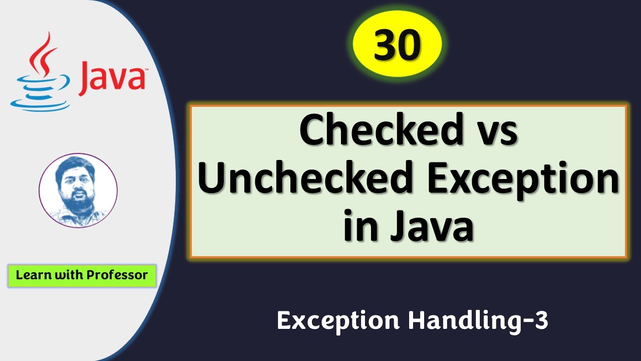 Checked Exceptions Vs. Unchecked Exceptions in Java - java4coding