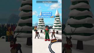 Roblox | Welcome to Bloxburg - 400k IN CHRISTMAS DECORATIONS 🎄🎁💚🤑