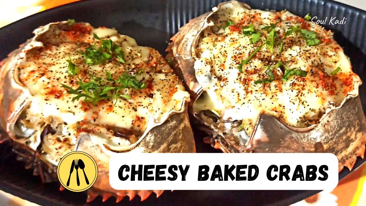 Seafood Recipe | Cheesy Baked Crabs | Baked Crabs | Crabs Recipes  by Leena Naik
