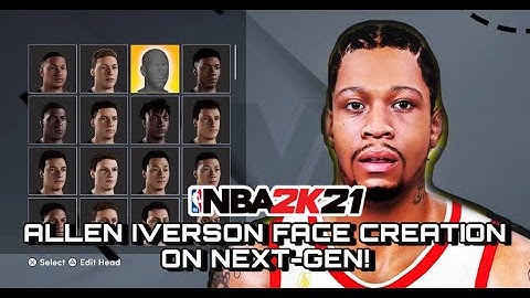 ALLEN IVERSON FACE CREATION on NBA 2K21 NEXT-GEN! HOW TO MAKE ALLEN IVERSON on NBA 2K21!