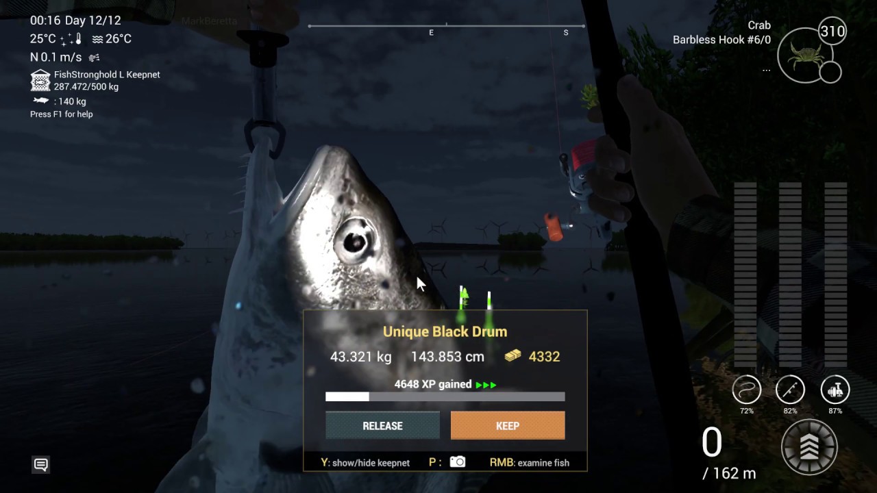 Fishing Planet   Mississippi   Blue Crab   Unique Black Drum