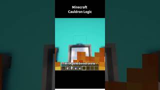 Minecraft Logic: Cauldrons -  #minecraft