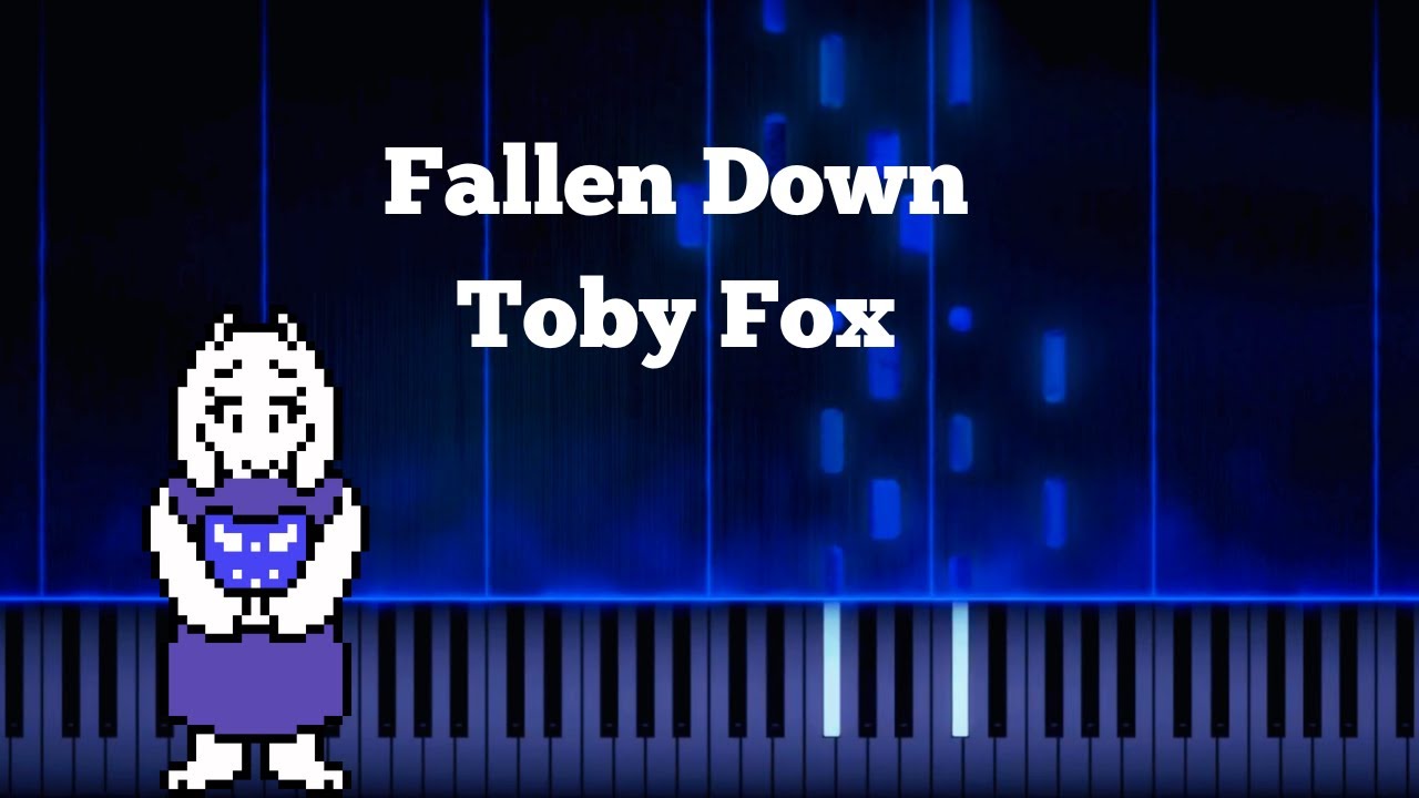 Fallen Down - Toby Fox - EASY Piano tutorial