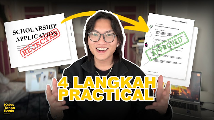 Cara Dapet Beasiswa dari 0 - Step by Step Tutorial