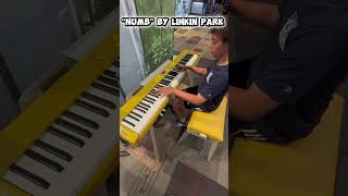 I Played “Numb” By Linkin Park At A Music Store! #shorts #piano