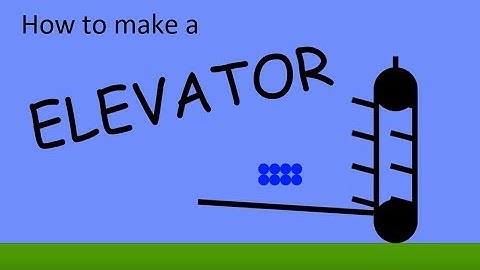 Algodoo - How to make an elevator