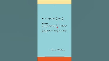 Finding the Partial Derivatives #youtubeshorts