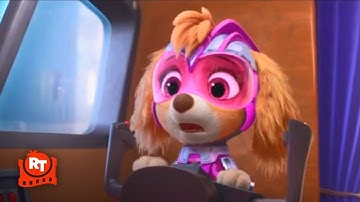PAW Patrol: The Mighty Movie (2023) - Skye and PAW Patrol Save a Plane Scene | Movieclips