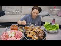 리얼먹방 뒷고기 돼지특수부위 시원한 냉면 Ft 복분자ㅣKorean BBQㅣREAL SOUNDㅣASMR MUKBANGㅣ 