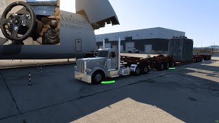 American Truck Simulator: Peterbilt 389 Oversize hauling 59t transformer to Colorado | Logitech G920