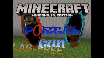 Ultimate Lag-Free Minecraft Portal Gun! (command/addon creation) Bedrock Edition