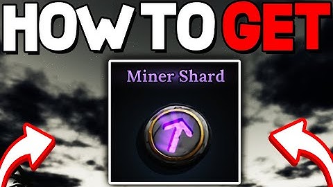How To GET MINER SHARD in THE FORGE! Roblox