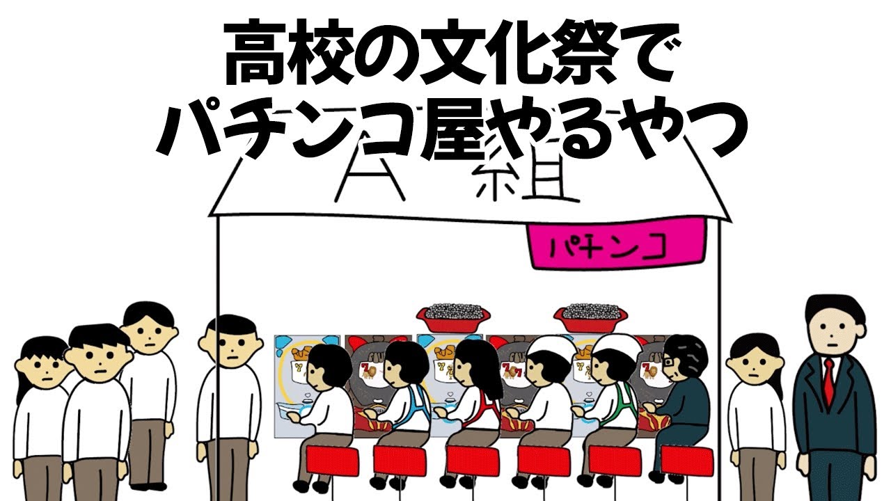 文化祭でつかったやつ アニメ】高校の文化祭でパチンコ屋やるやつ - YouTube