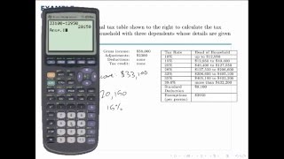 Finance Example: Income Tax Calculation