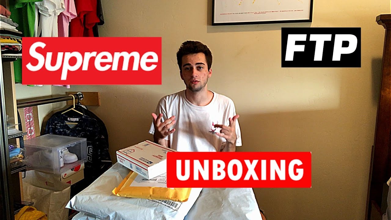 Supreme & FTP Unboxing! My Recent Pickups - YouTube