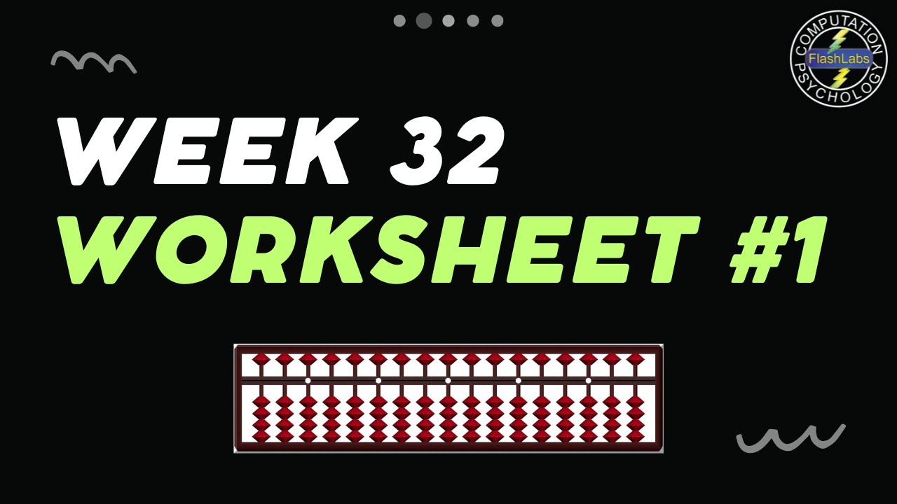Abacus Free Online Course - Week 32 - WS 1 - YouTube