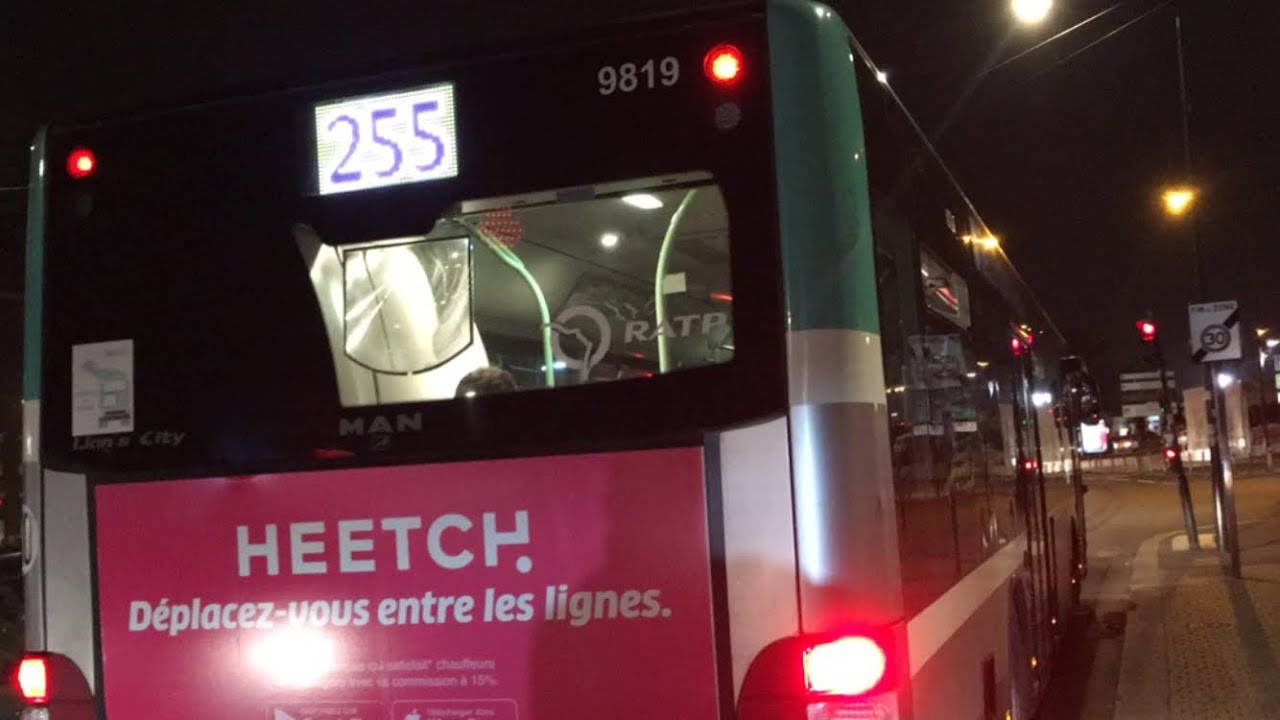 Man nl255 - N•9652 - Ligne 255 Ratp - YouTube