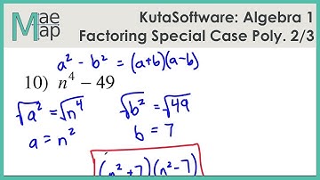 KutaSoftware: Algebra 1- Factoring Special Case Polynomials Part 2
