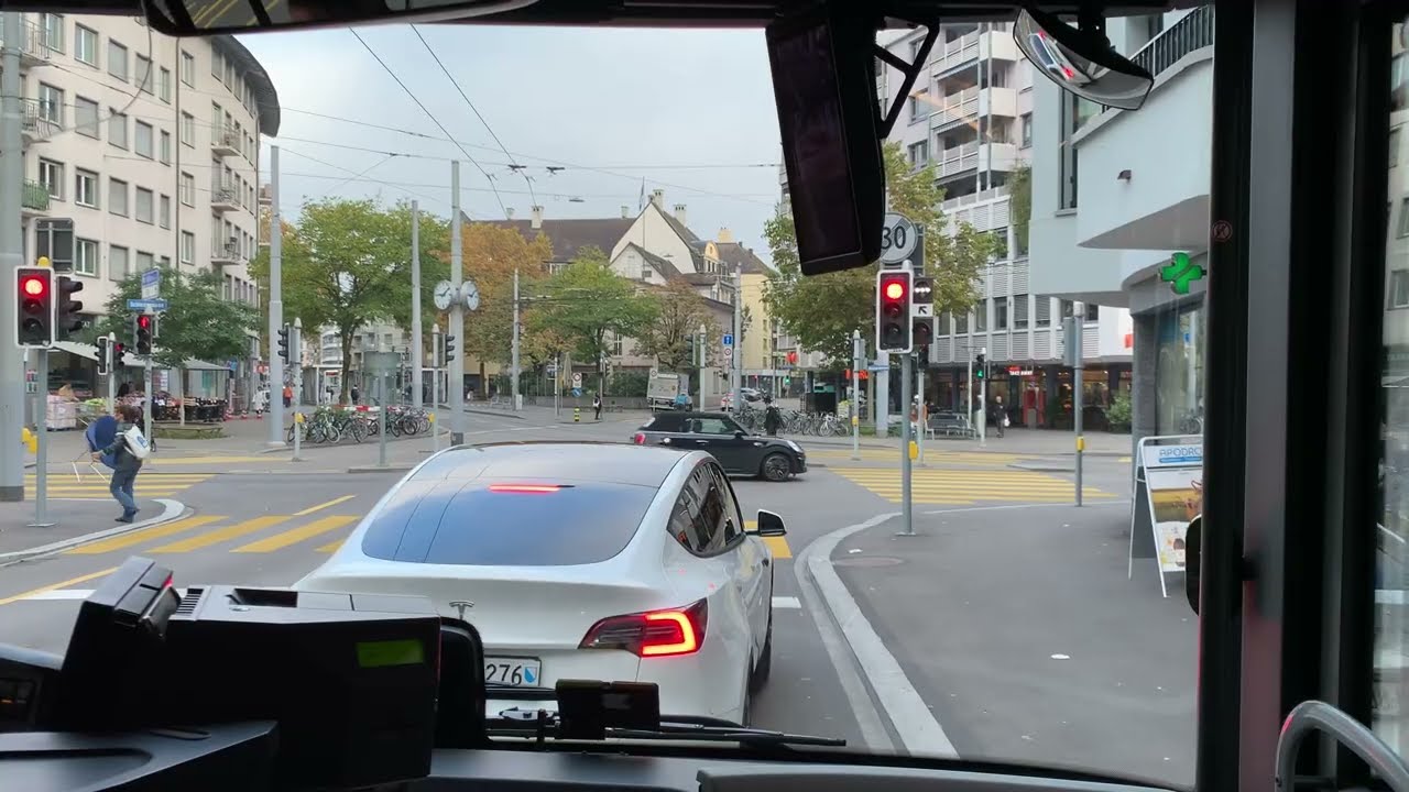 🇨🇭 Cab Ride VBZ Buslinie 76 von Bahnhof Wiedikon nach Binz Center & zurück zum Bahnhof Wiedikon [4K]