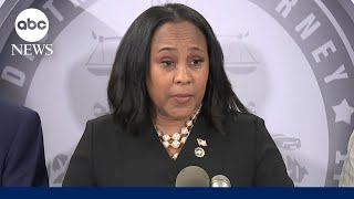 Fulton County, GA District Attorney Fani Willis announces indictment against Trump