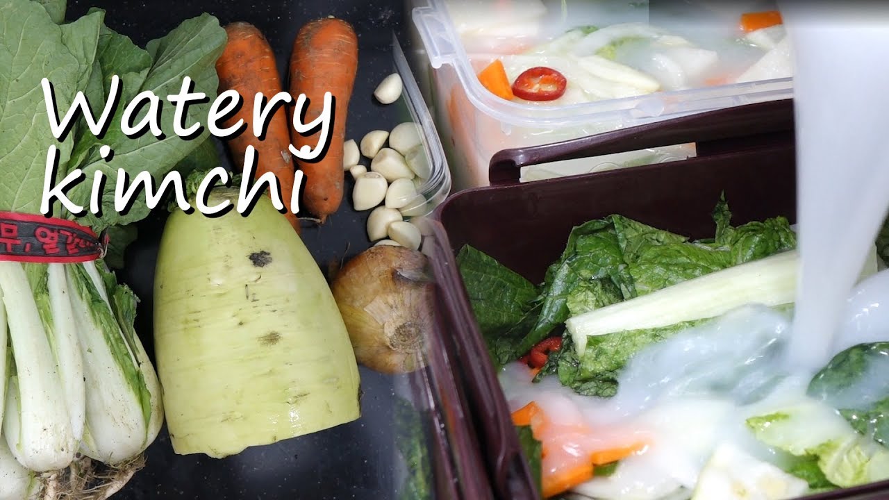 Watery kimchi(물김치, mulkimchi)
