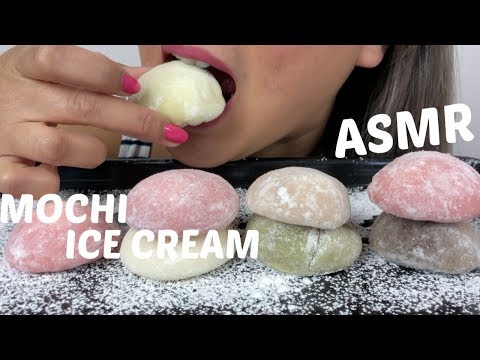 MOCHI ICE CREAM | ASMR *No Talking Eating Sounds | N.E Let's Eat