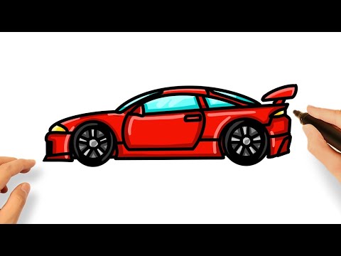 Video: Cómo Dibujar Un Coche Por Etapas