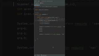 How to swap two numbers without using the third variable #shorts #corejava  #logical
