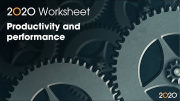 2020 Worksheet: Productivity and Performance