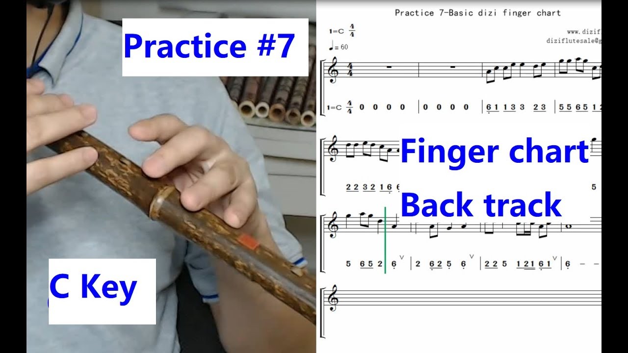 Wooden Flute Finger Chart Beginners