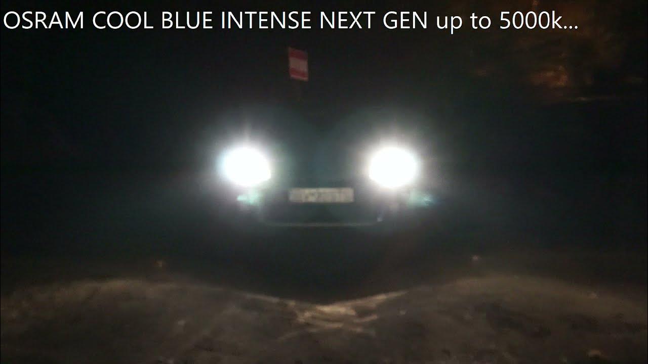 OSRAM COOL BLUE INTENSE NEXT GEN 5000k H7 Halogen @ Night 