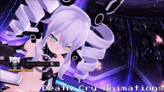 Megadimension Neptunia -  All Death Cry Animations