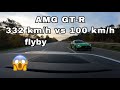 MERCEDES AMG GTR FLYBY TOPSPEED PASSING GERMAN AUTOBAHN fly by