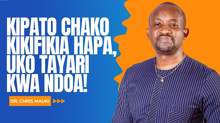Dr. Chris Mauki: Kipato chako kikifikia hapa, uko tayari kwa ndoa!