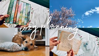 a cozy vlog #4 | plan with me, book haul, nature walks, stationary haul | cozy day in my life