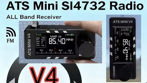 Metal Case V4 - Si4732 Receiver , WiFi., Bluetooth , Cw Decoder, Waterfall