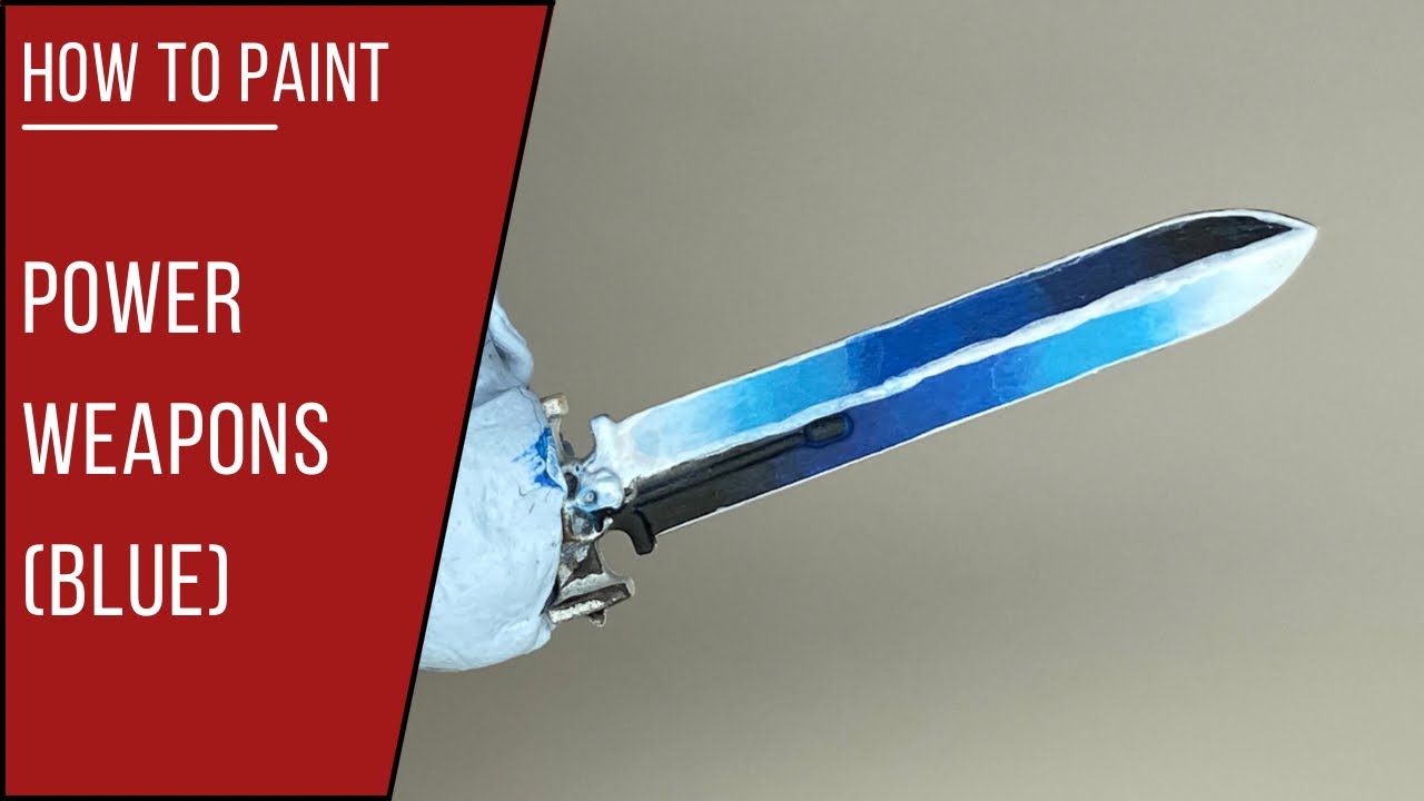 How to Paint Power Weapons (blue) YouTube