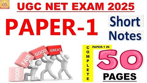 Ugc net short notes for paper 1 and paper 2 | ugc net short notes for december 2025 exam #ugcnet
