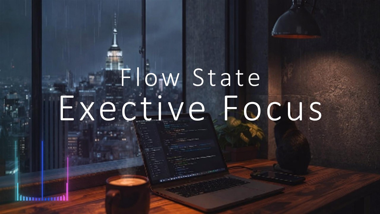 Flow State Focus Music for Deep Work | Midnight Executive Focus, Coding, Study, Productivity