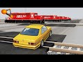 BeamNG.drive - The Fails Of Cars On A Railway Crossing