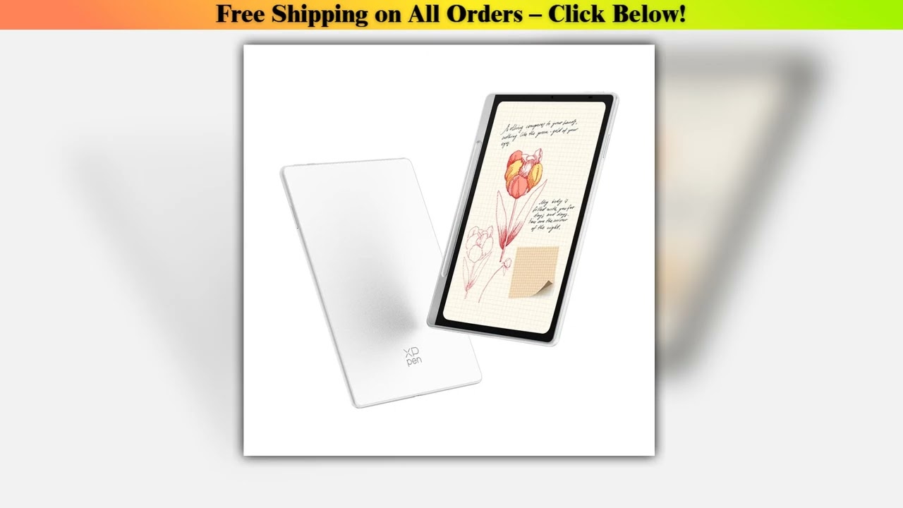 XPPen Magic Note Pad Android 14 White Graphic Tablet Business Digital Writing Notebook Pad 3-in-1