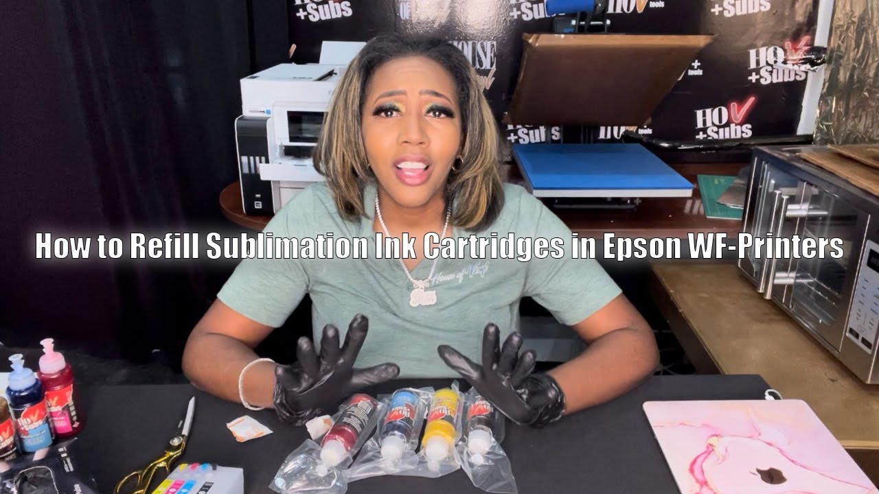 How to Refill Sublimation Ink Cartridges for Epson Workforce Printers & Fix  Clogs - SpaceCrafts Design Studio