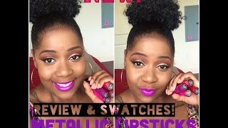 Review And Swatches New Wet N Wild Metallic Liquid Lipsticks